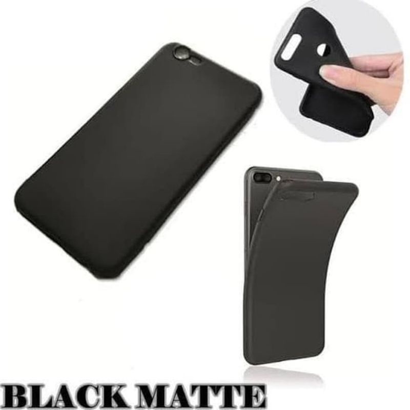 SOFTCASE BLACKMATTE OPPO A3s A5s A7 A12 F9 A15 A15s A31 A5 A8 A9 2020 A37 A37F A53 A33 A57 A52 A39 A92 Casing Polos Hitam