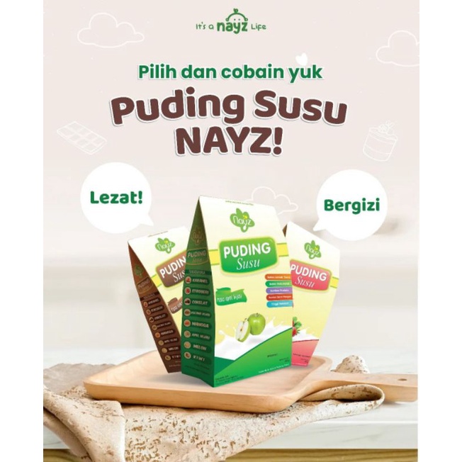 NAYZ Puding Susu untuk Bayi 200gram | Baby Pudding | Baby Food | Camilan Bayi