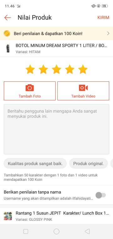 Rantang 1 Susun Jepit  Karakter/ Lunch Box 1 Tingkat / Rantang Stainless Jepit Polos