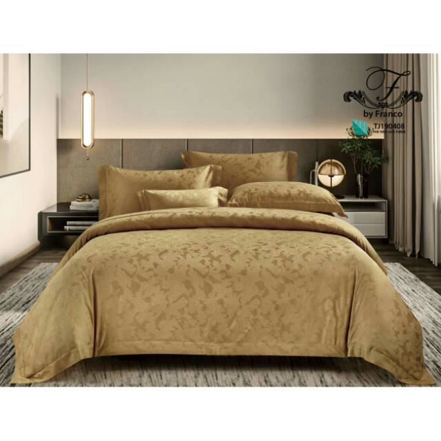 BEDCOVER SET MEWAH bahan KINGKOIL SUTERA JACQUARD TENCEL | ready sprei hotel