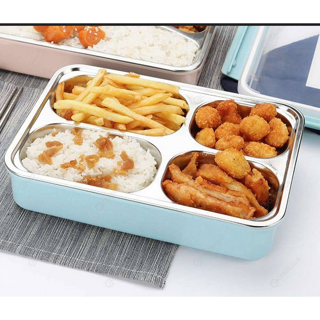 Lunch Box Kotak Bekal Makan Siang stainless sekat tipe 652 dan 672 murah berkualitas