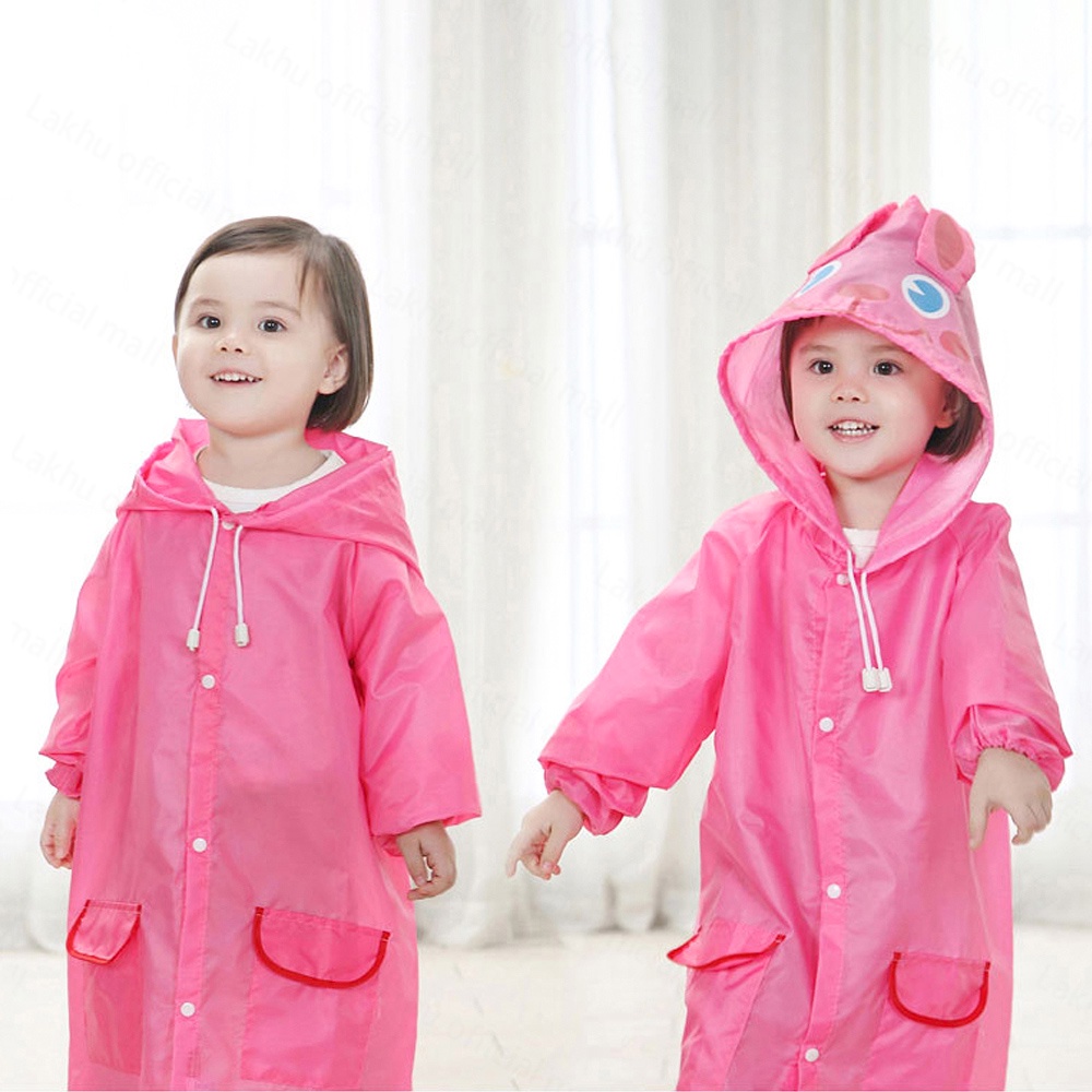 Lakhu 3-8 tahun jas hujan anak karakter hoodie /Jaket hujan anak/raincoat anak eva