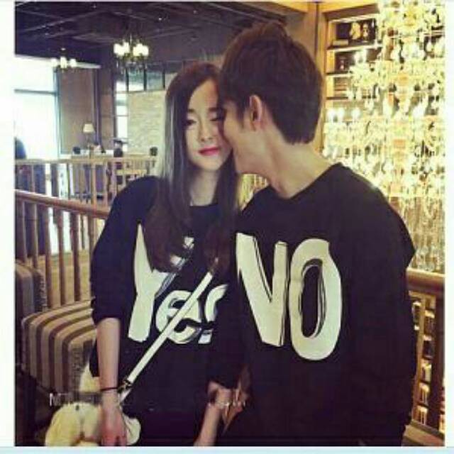 CP YES NO BAJU COUPLE MURAH MERIAH KAOS COUPLE KEKINIAN FASHION PRIA WANITA TANAH ABANG JAKARTA
