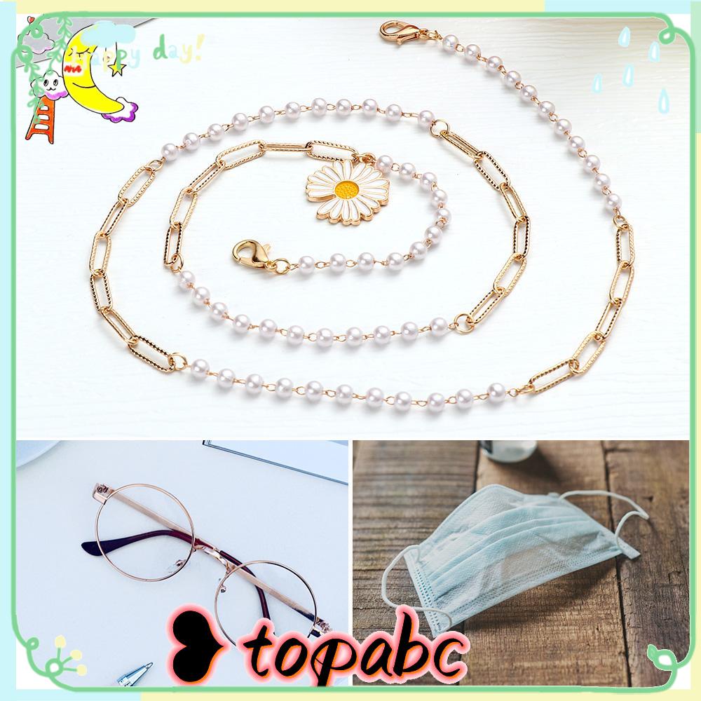 TOP Women Eyewear Neck Strap Retainer Eyeglasses Cord Holder Glasses Chain Anti-Lost Necklace Fashion Beaded Sunglasses Lanyard