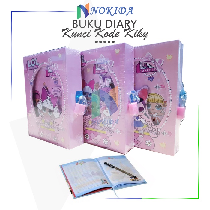 

Nokida Buku Diary Anak kiky Kunci Gembok / Buku Diari Karakter Princes / Buku Deary Berwarna / Note Book / Buku Catatan Harian Lucu Kartun / Buku Diary Motif Flora Doraemon Kiki / Buku Blinder Anak Kiky