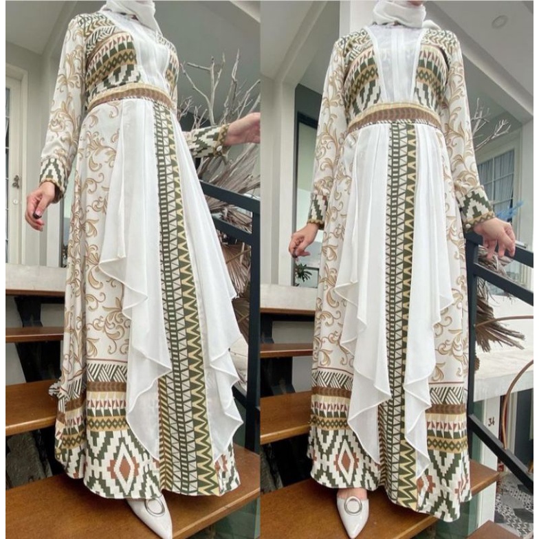 [COD]GAMIS PRINT JEMIA/GAMIS PESTA MEWAH/GAMIS BRAND