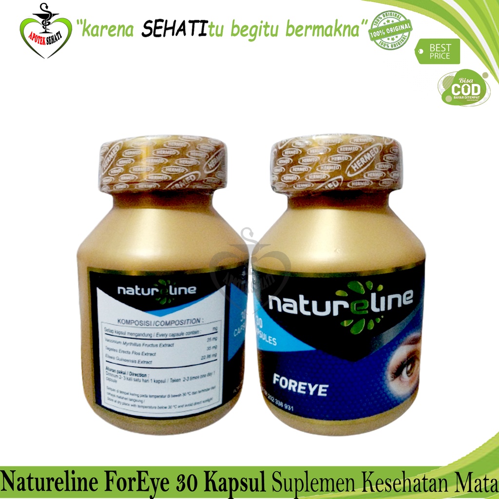 Natureline Foreye 30 Kapsul  Kesehatan Mata Suplemen Mata