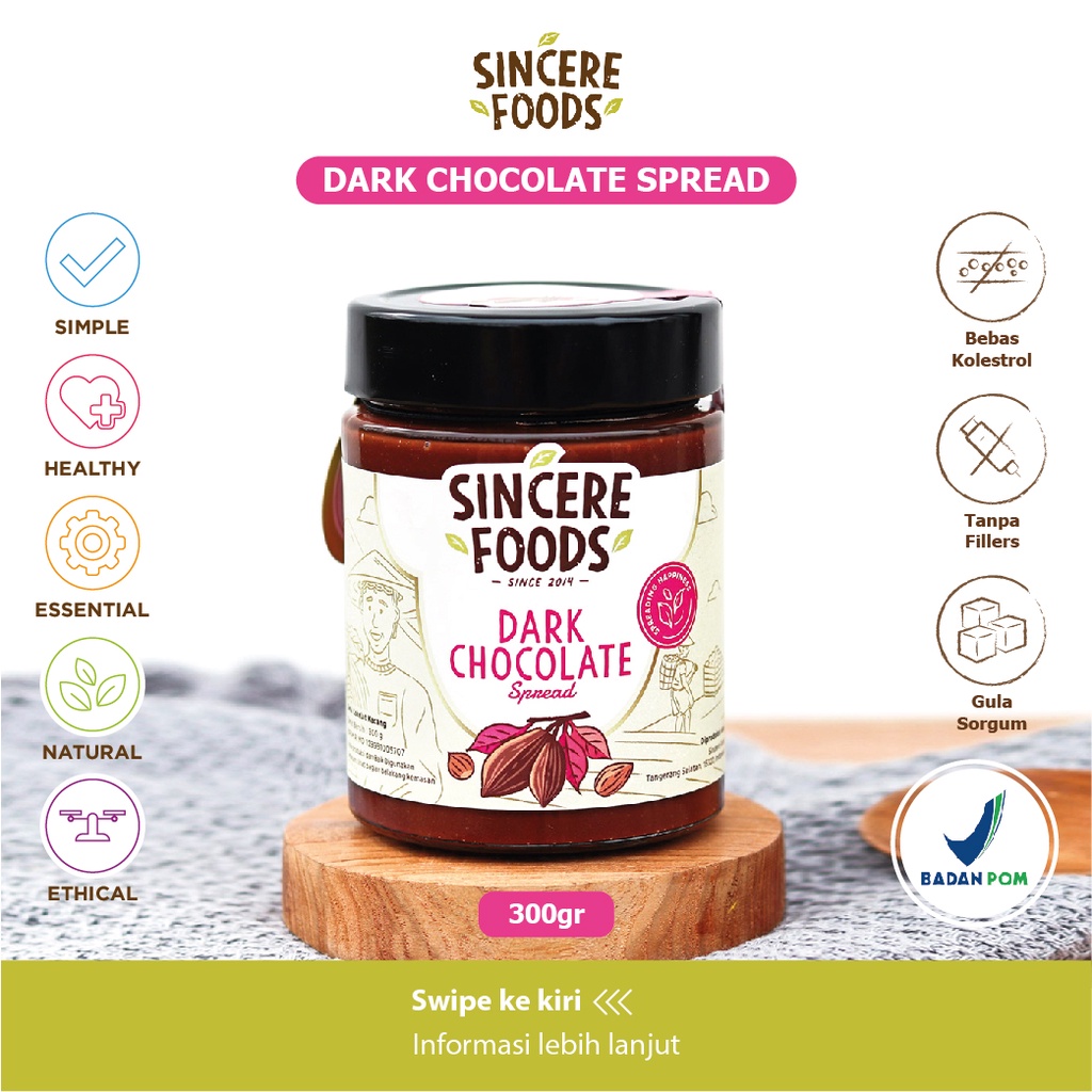 Jual Sincere Foods / Selai Sarapan / Almond Butter Selai Kacang