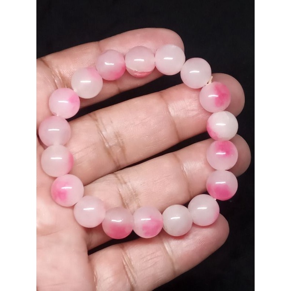 GELANG BATU GIOK PINK