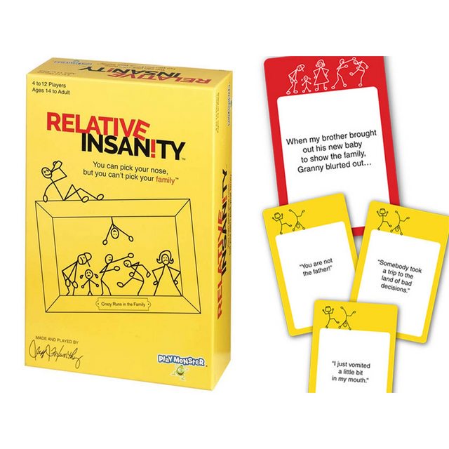 Relative Insanity Game Board Games Party Card Playmonster