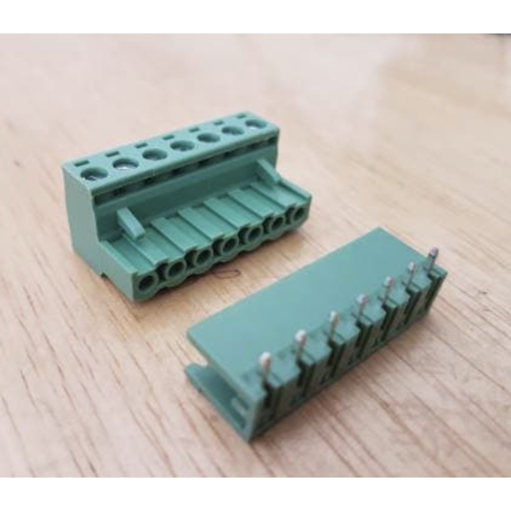 2EDG 5.08 7P tekuk L Green Terminal pin Block Connector screw 5.08mm