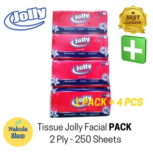 Tissue Tisu Jolly 250 Sheet isi 4 Pack