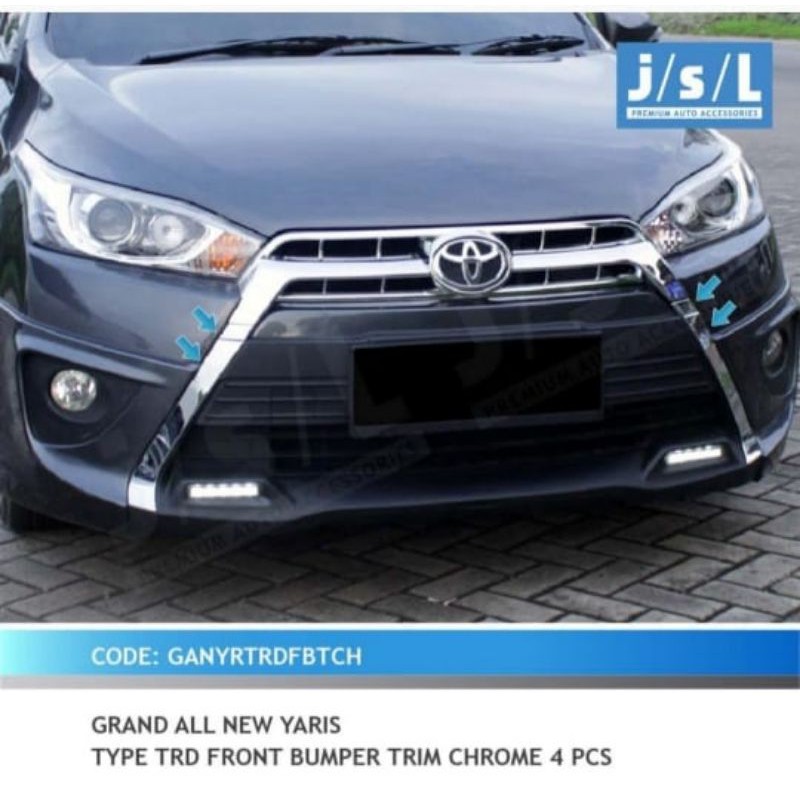 Lis Bemper Depan Yaris 2014 TRD