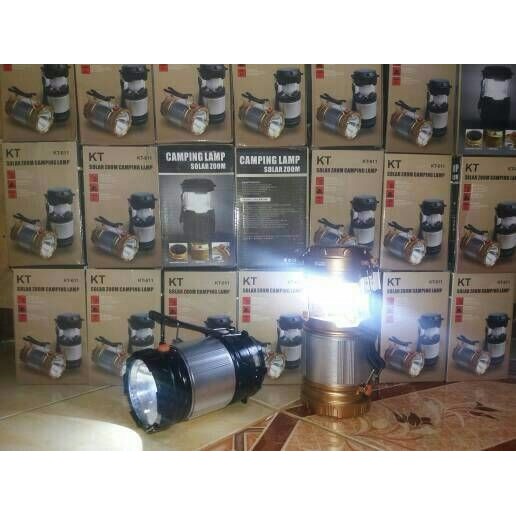 KT-611 Lampu Emergency Solar Tarik + Senter Baichuan