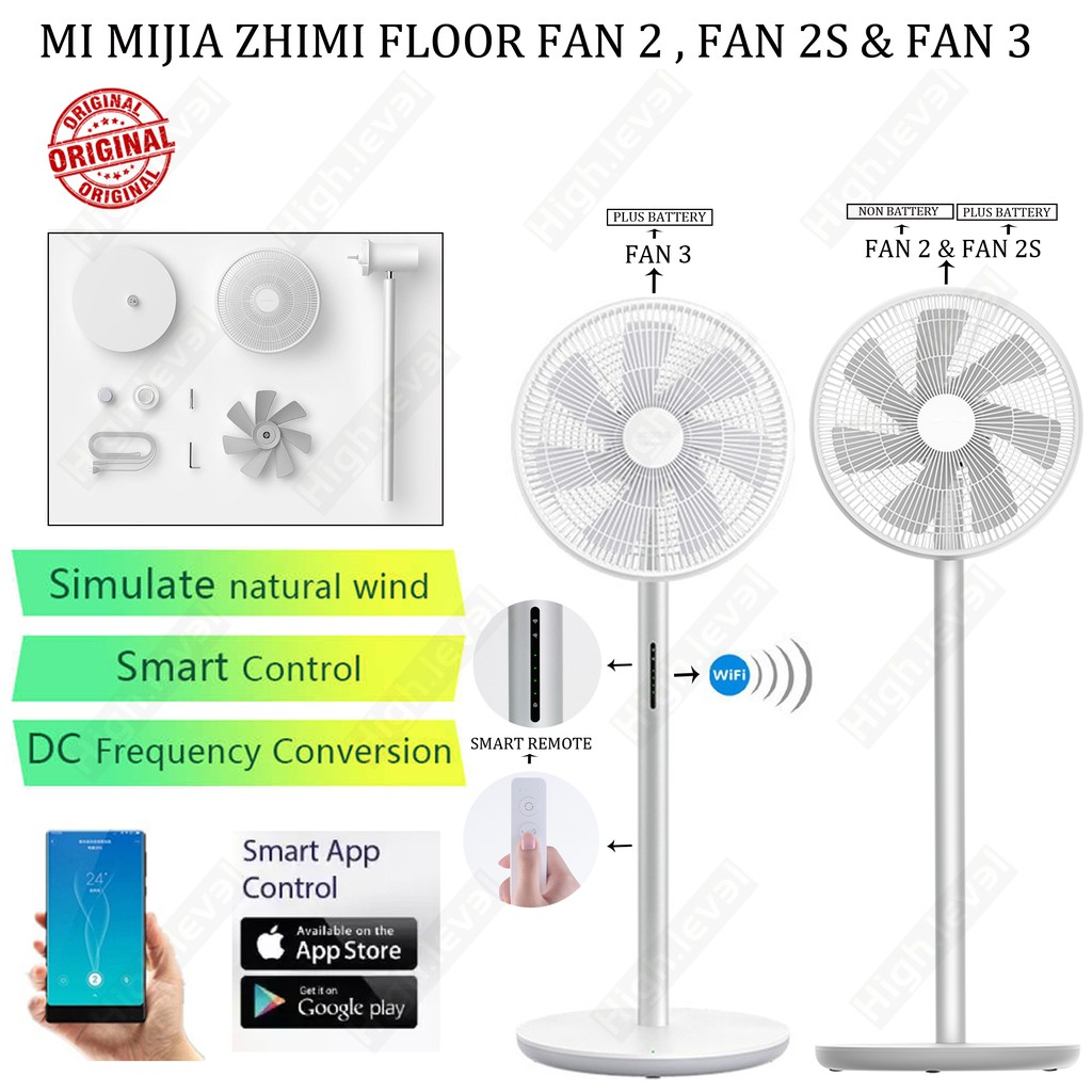 Mi Mijia Smart Floor Stand Fan 2s Fan 2 Fan 3 With Battery Mi Mijia Smart Floor Stand Fan 2s Fan 2 Fan 3 With Battery