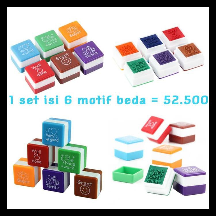 

Stamp Stempel Motivasi Reward Murid Guru Lucu Anak Mainan Edukasi Kayu Cuci Gudang