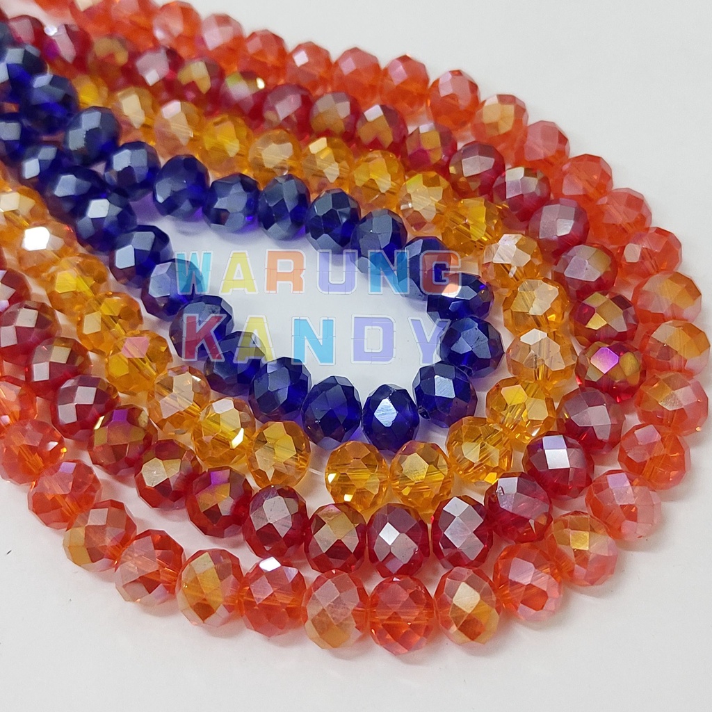 Manik Kristal Ceko Warna Special 10mm PAK