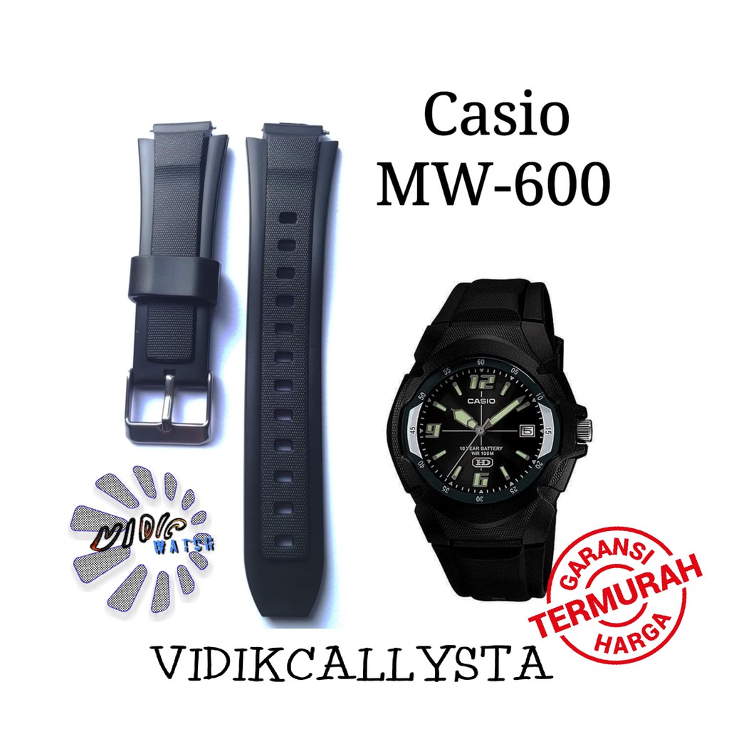 Strap Tali Jam Tangan Casio MW600 Mw 600 MW-600 Tali jam Casio