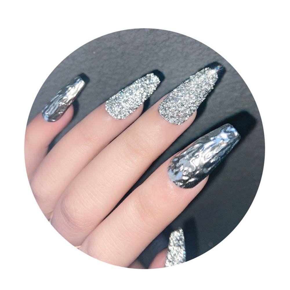 Mxbeauty Manik-Manik Kristal Berlian Imitasi 3D Bentuk Segitiga Untuk Dekorasi Nail Art DIY