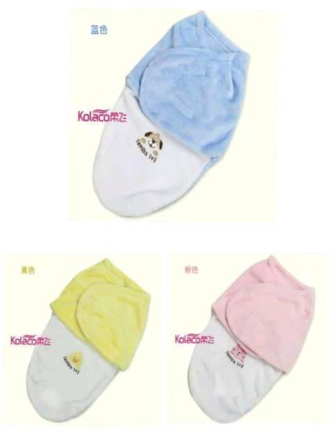 Swaddle fleece Bedong instan import lembut