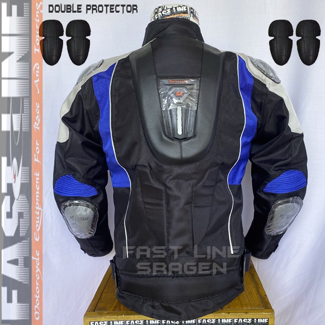 JAKET BRUTAL TOURING SIZE JUMBO SAFETY DOBEL PROTECTOR