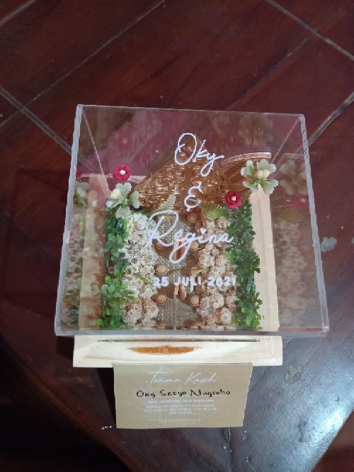 Ring Box Seserahan Rustic Variasi Wayang Tempat Cincin Lamaran