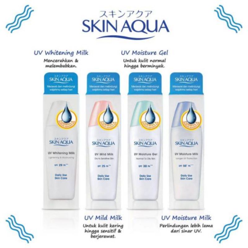 SUNSCREEN SKIN AQUA SPF 25 + SPF 30 + SPF 50+++