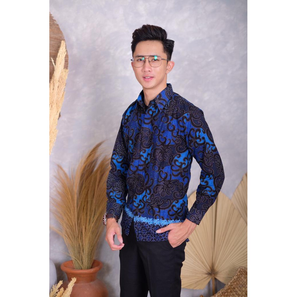 BATIK PRIA LENGAN PANJANG M L XL XXL