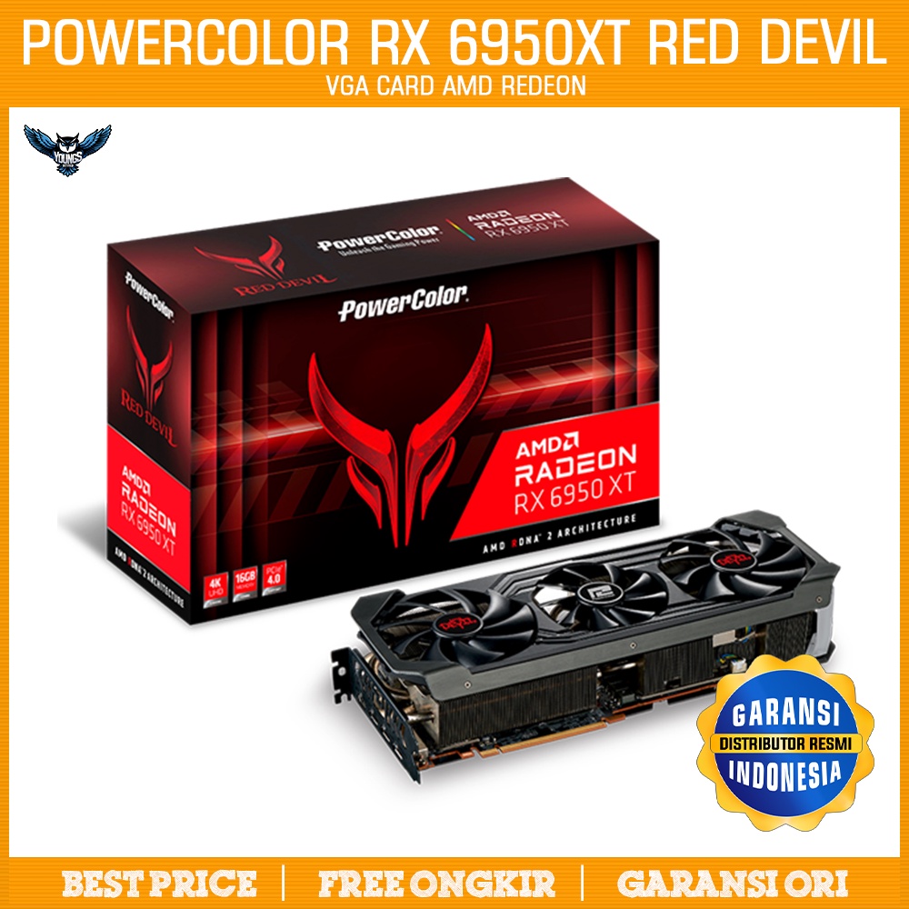 VGA CARD POWERCOLOR RX 6950 XT RED DEVIL OC 16GB DDR6 Radeon 6950XT