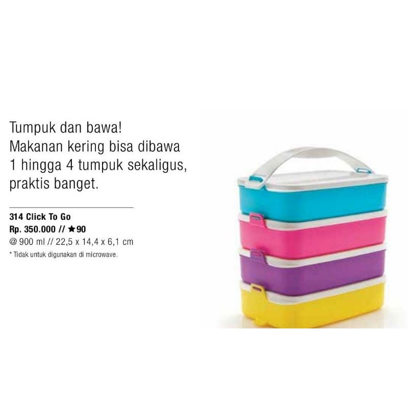 Rantang Tupperware|Tempat Penyimpanan Makanan