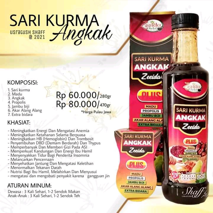 

Sari Kurma Angkak Premium + Jambu Biji