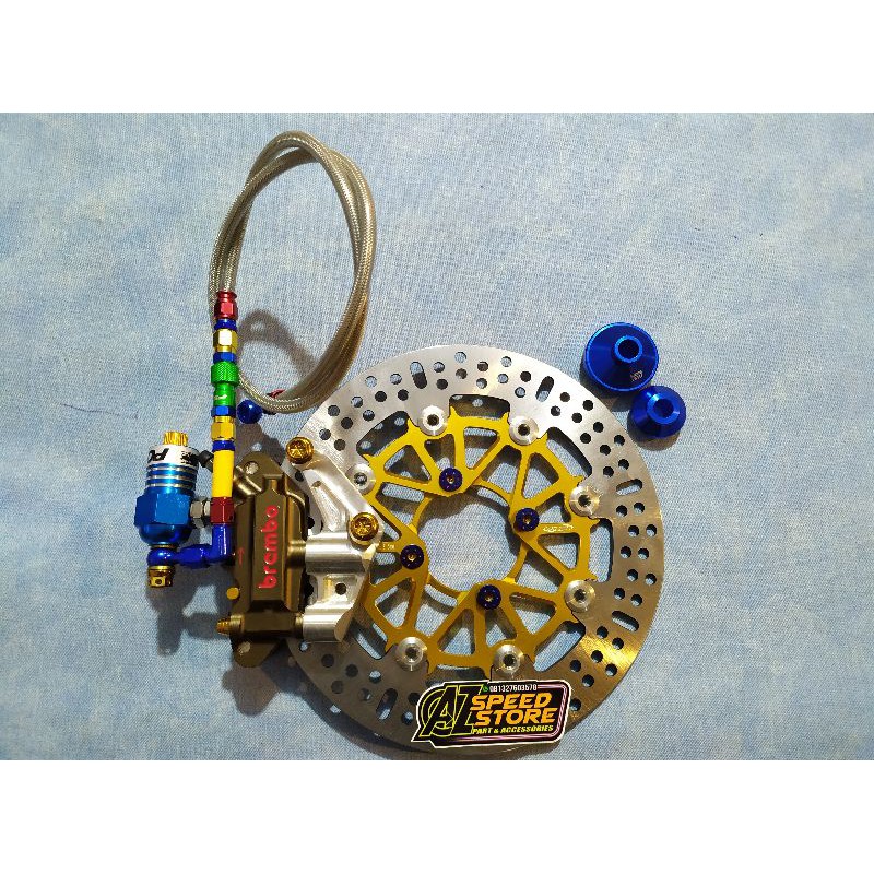 Paket Pengereman Depan Brembo Ninja R/Rr Satria Wave Mio Jupiter Nouvo Vixion Vario Scoopy Beat Dll
