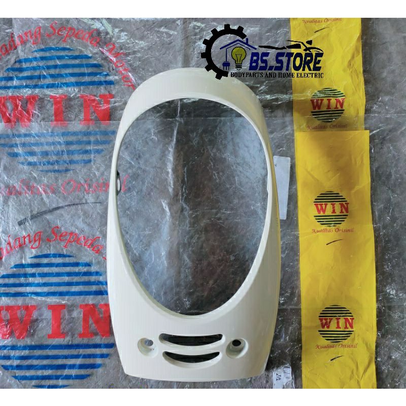 WIN - tameng panel body lampu depan scoopy fi K16 2013 2016 cream krem / panel scoopy fi / honda scoopy