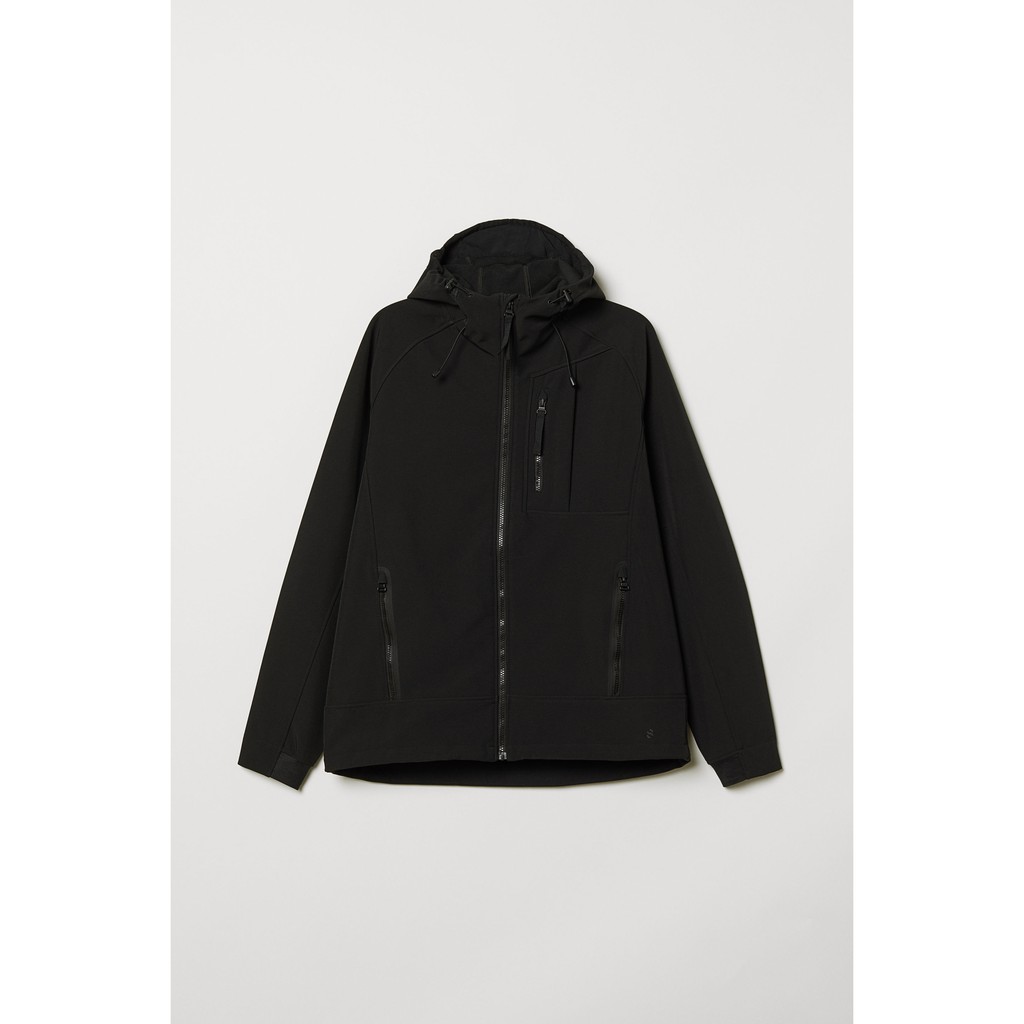 Original H&M HnM HM Sport Softshell Jacket - Black