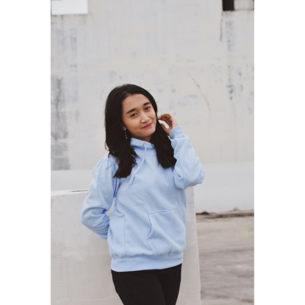 Hoodie Jumper Baby Blue