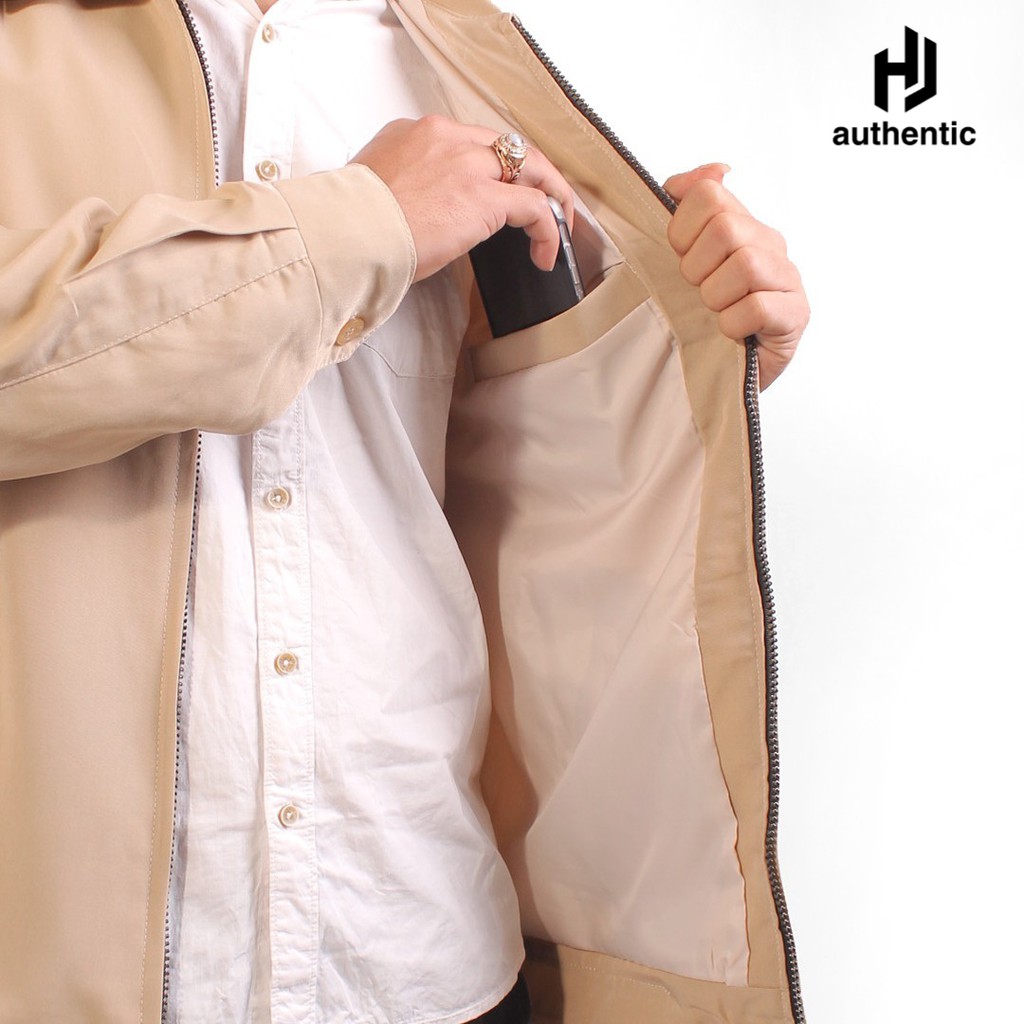 Jasket Pria Cotton CREM Jaket Boss Formal Semi Jas Cowok Kantor Jacket Seragam Santri Almamater