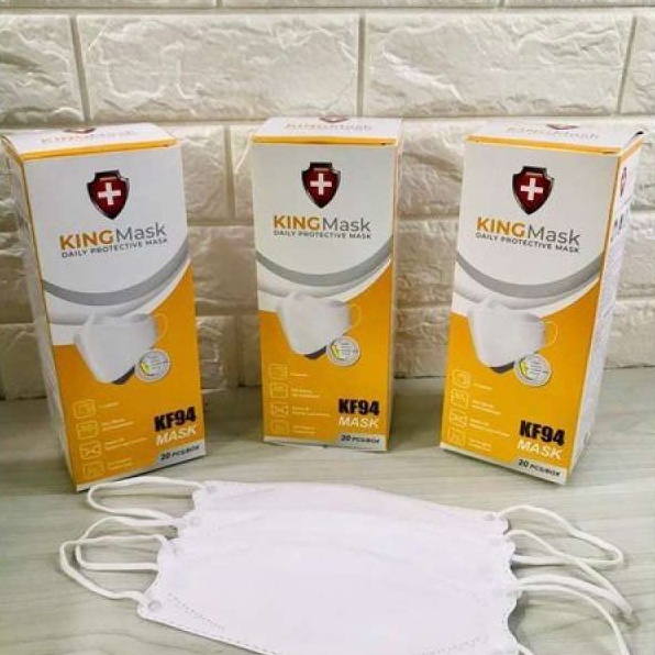 masker kf94 kingmask isi 20 kemasan box dewasa bandung banten bogor cirebon bekasi purwakarta subang