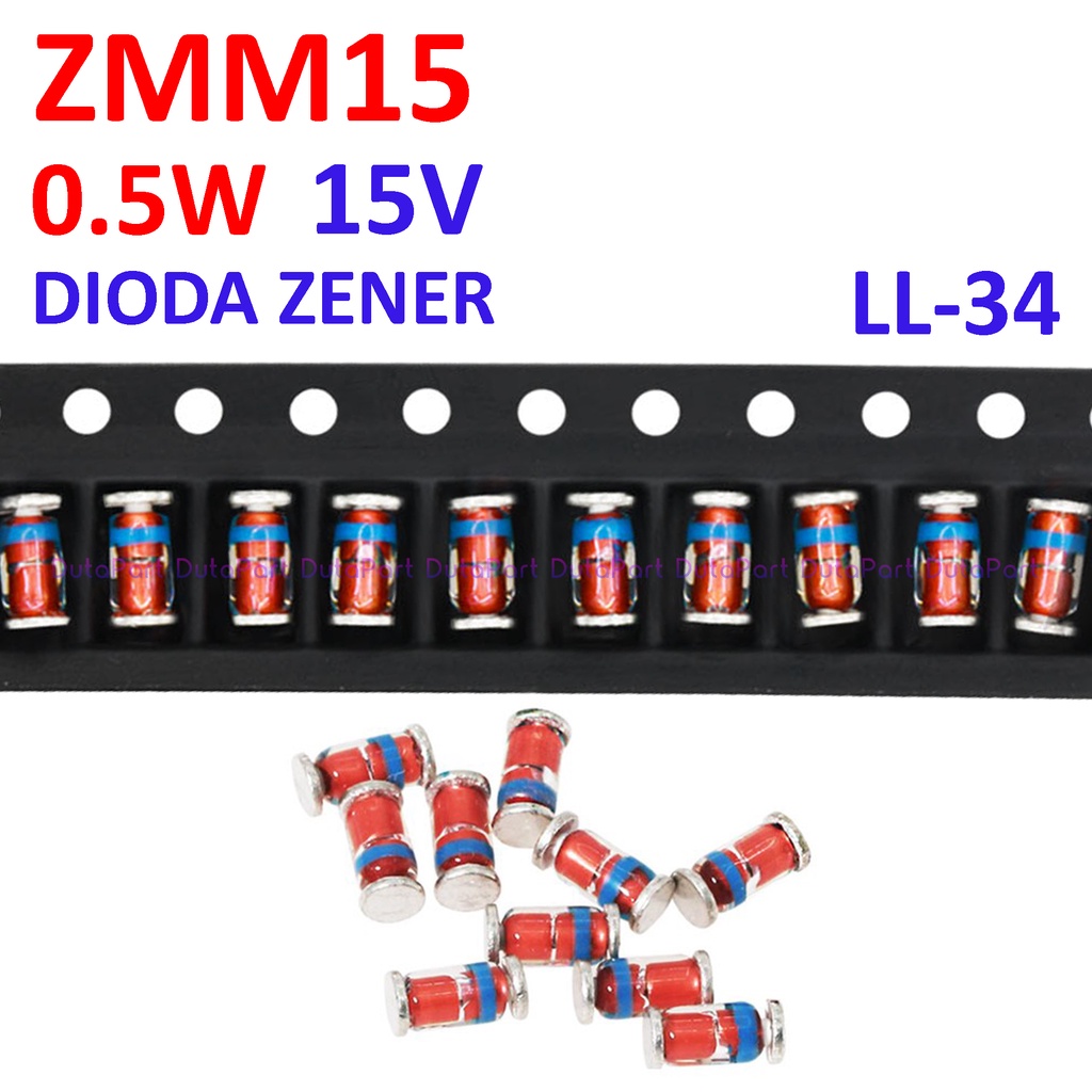 ZMM15 ZMM15V 0.5W 15V SMD SMT Dioda Zener Diode 15 V 1/2W LL-34