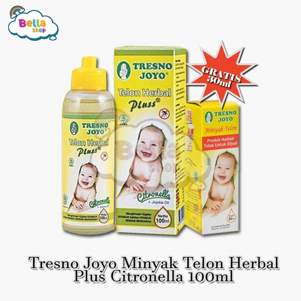 Tresno Joyo Minyak Telon Herbal Plus Citronella 100ml- BELLA SHOP