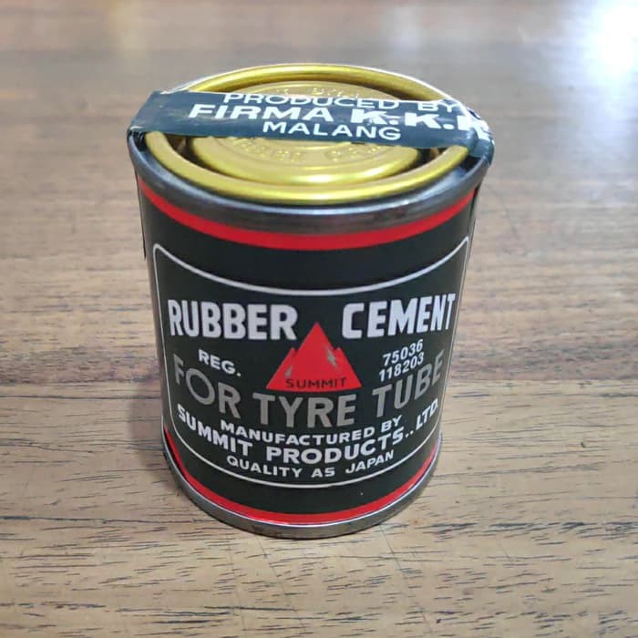 Lem ban / karet / sepeda / rubber cement (kaleng) untuk tambal ban summit