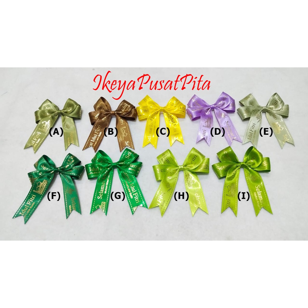 

(1 pcs) Pita Idul Fitri | Pita Lebaran | Pita Parcel | Pita Hampers | IDFT 24 | Toko Bahan Craft | Ikeya Pusat Pita