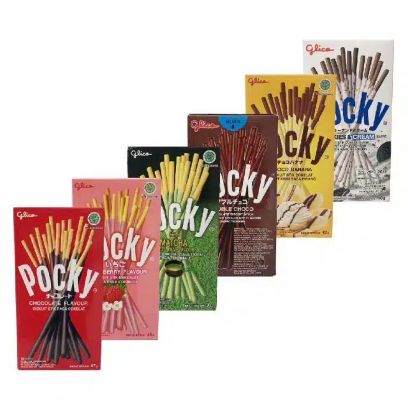 

Glico Pocky stick ukuran 42gr 8 varian rasa Enak yuk cobain