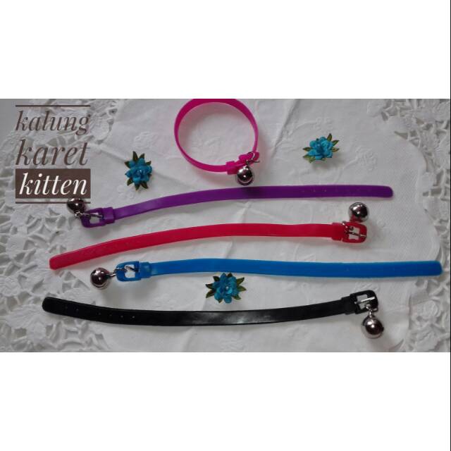 Kalung Kucing Gelang Kitten KARET ARMY BTS Lonceng 12mm