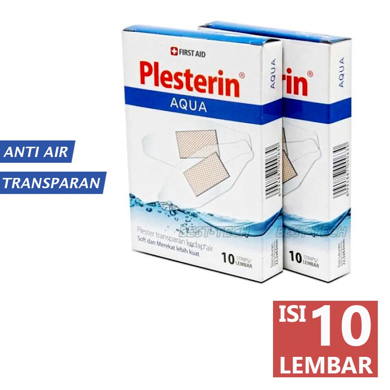 Plester Luka Transparan Anti Air / OneMed Plesterin Aqua isi 10 pcs