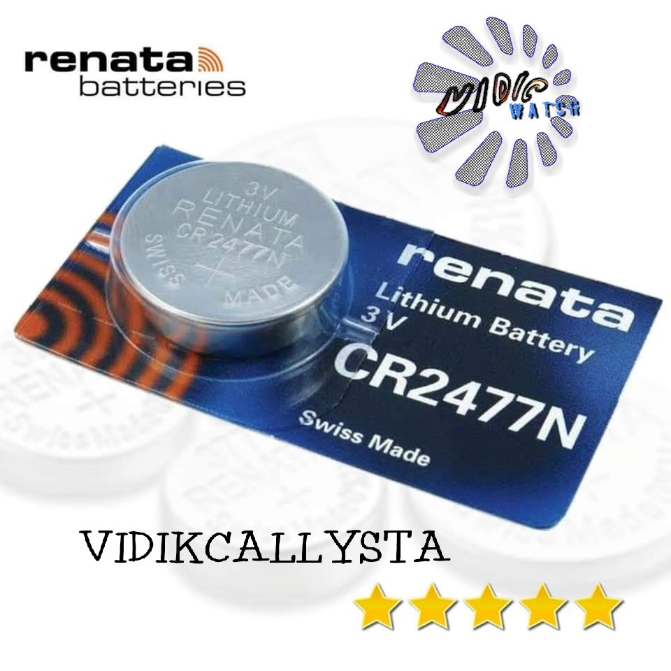 BATERAI RENATA CR2477 CR 2477 CR-2477 2477N 3V BATRE BATREI JAM TANGAN ORIGINAL