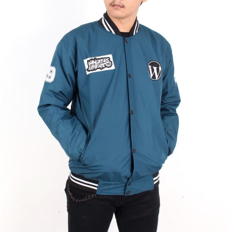 [WANGKERS Original] Jaket Baseball Varsity Pria Taslan Furing Peding - Jaket Premium Murah Bandung- Jaket Vintage