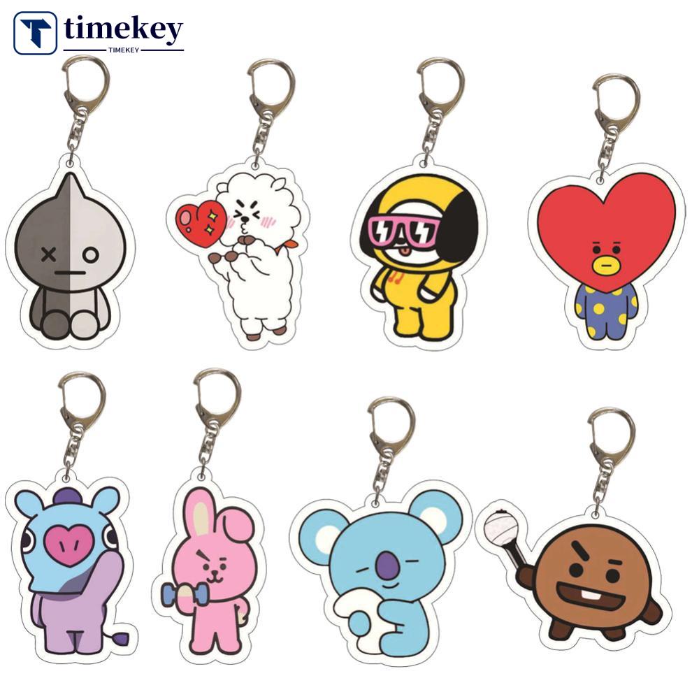 Timekey Gantungan Kuncitas Desain cannot miss it C4E6 BTS BT21 Untuk Dekorasi