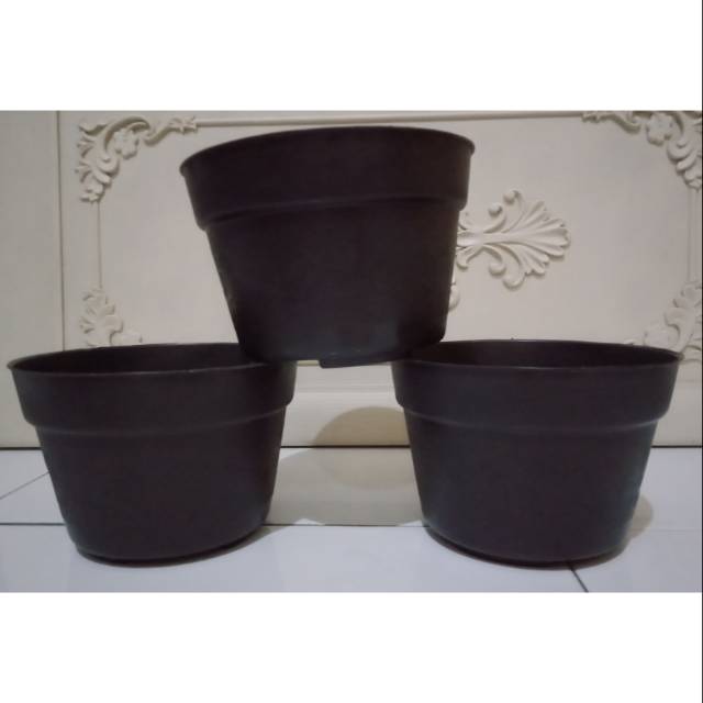  POT  BUNGA 20 ISI 10 PCS POT  HITAM  POT  TANAMAN  POT  BIBIT 