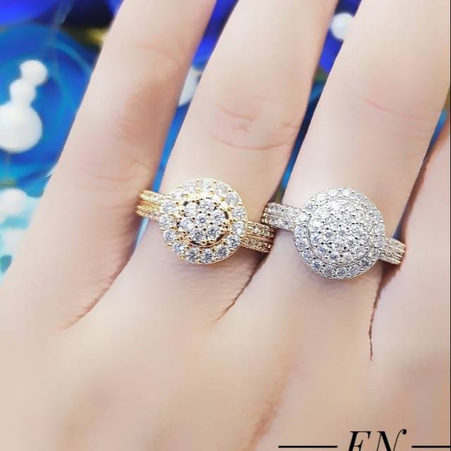 Xuping cincin lapis emas 18k 1823g