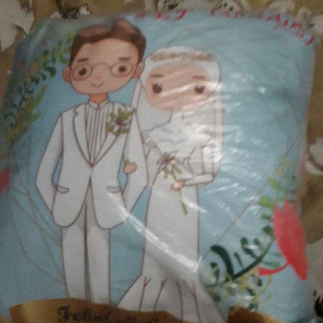 Bantal Custom Wedding Mewah Hijab (wedding Series)